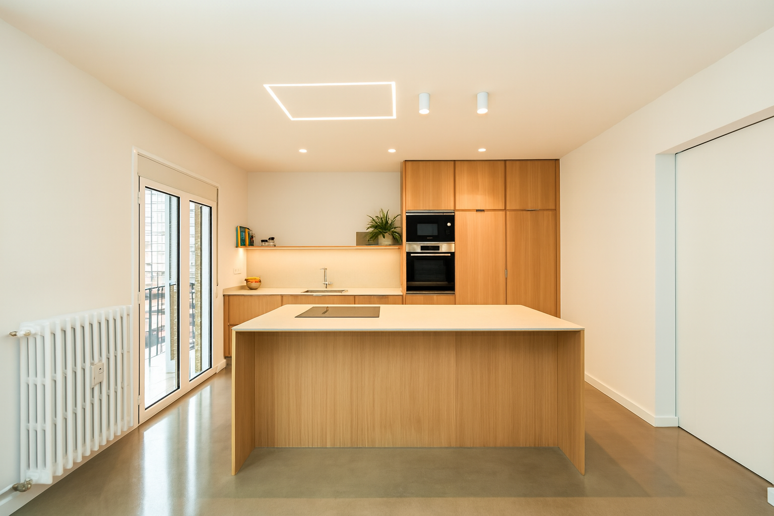 Cuina amb fusta natural a Altafulla: disseny italià i pedra sinteritzada